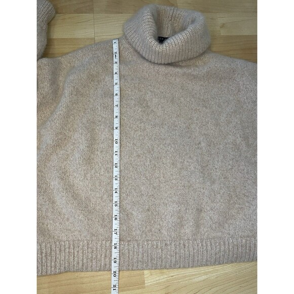Alice + Olivia Franklyn Pullover Cashmere Turtleneck Sweater Size Large Oatmeal - Picture 10 of 12